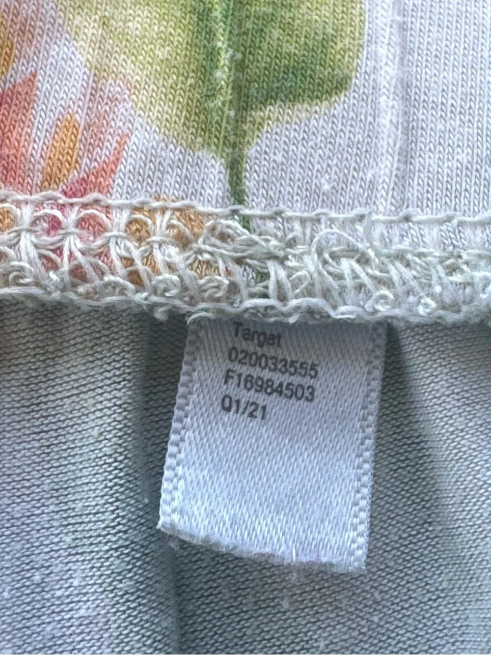 Tropical Floral Drawstring Pajama Pants in Size Small - Picture 3 of 4